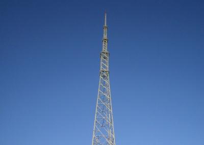 Durable TV Antenna Tower 70m Height With 4.8S / 6.8S / 8.8S Connecting Bolts