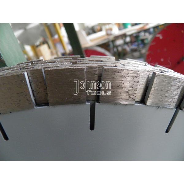 лезвия вырезывания камня диаманта 500мм сваренные лазером для резать гранит, двойные этапы и молчаливое ядр