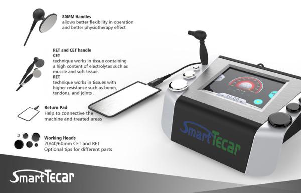 Máquina de aquecimento profunda da terapia de Tecar da massagem para o alívio das dores/tratamento térmico do corpo