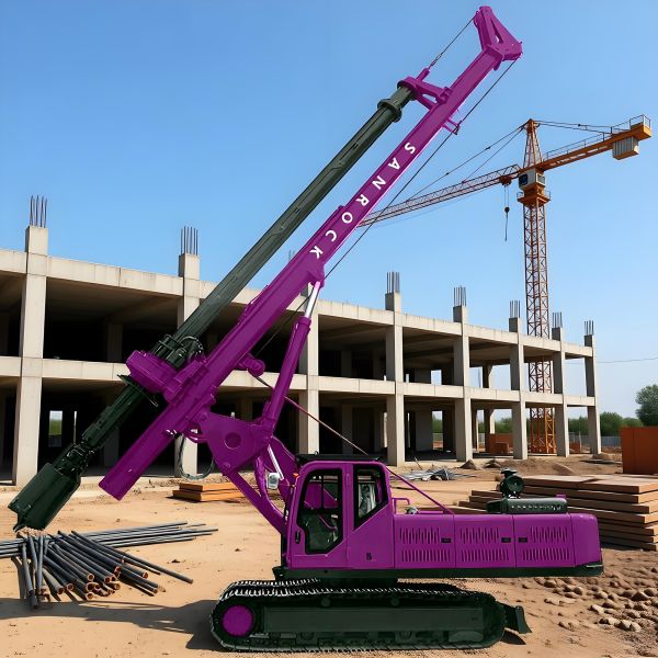 Portable Rotary Drilling Rig Table Slewing Angle 360°  Building Piles Rotary Borehole Drilling Machine