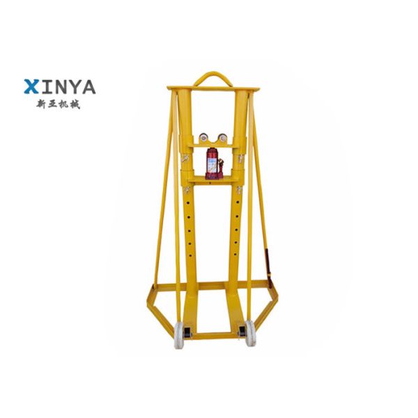 10T Hydraulic Cable Reel Stand with Hydraulic Lifting and Heavy Duty Steel Structure for Cable Drum Support