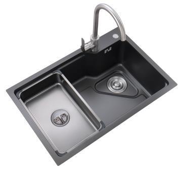 Nanometer Stainless Kitchen Sinks 1mm Thick Commercial Hand Sink Single Bowl