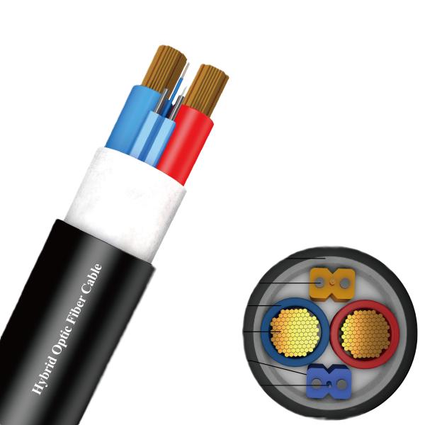 1-144 Core Hybrid Optical Fiber Cable Oxygen Free Copper Fiber Composite Cable