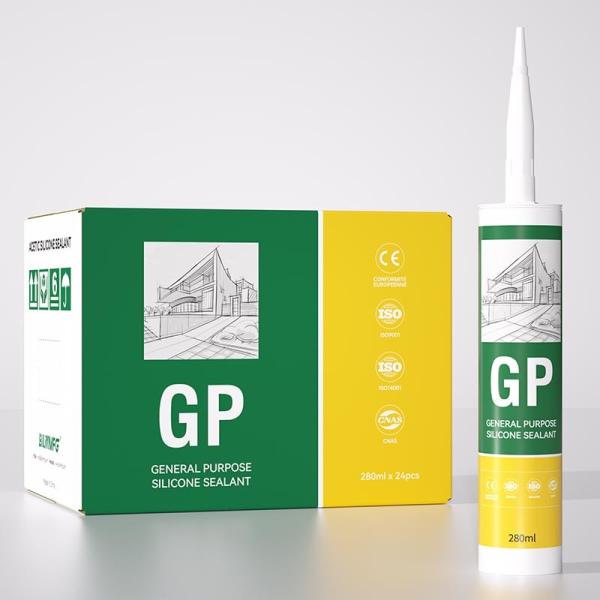 Résistant aux intempéries GP Silicone Sealant clair Antifongique