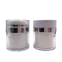 Frasco mal ventilado acrílico do creme da bomba, frasco cosmético 50ml 50g do recipiente para o empacotamento da loção