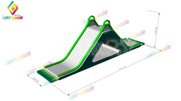 40x32m 0.9mm 28x26mm PVC Aqua Park Inflatable Water Obstacle Course 3 Years Warranty