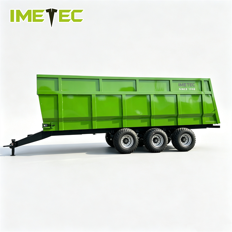 Hydraulic Tractors Solid Horse Manure Spreader For Chicken Litter Wear Resistant
