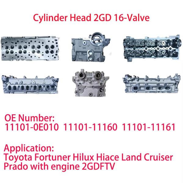 Auto Engine Parts Toyo-ta Hilux 2.4 Cylinder Heads 2002 Toyo-ta Cam-ry 2.4l Cylinder Head TOYO-TA ENGINE 2.4L 2GD Cylinder Heads