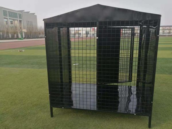 Powder Coated Outdoor Metal Dog Kennel Welded Wire Mesh 3000mm Length