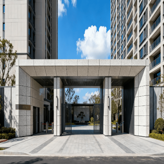 Stone Pattern Aluminum Curtain Panel Waterproof Weather Resistant For Decoration