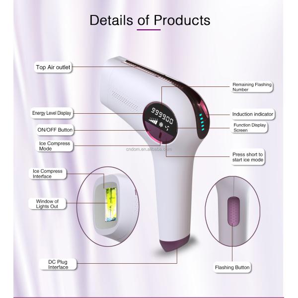 999900 Flashes IPL Hair Removal Device for Women Permanent Body Bikini Leg Arm Face