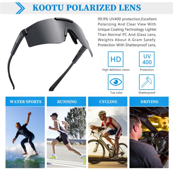 KOOTU Unisex Road Bike Cycling Sunglasses UV400 Anti Sunlight