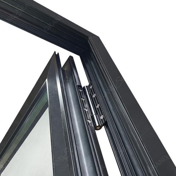 Good Sealing Performance Thermal Insulated Aluminum Swing Glass Door Hinged Single Double Doors French Style Front Casement Door