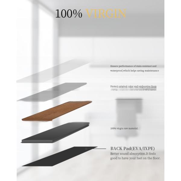 Внутренние виниловые плиты для пола из дерева Марморные самоклеящиеся плитки для требований клиента