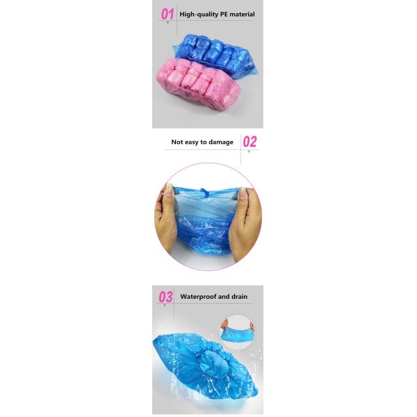 Consumable PE CPE Disposable Shoe Cover 17x40cm  Sole Surgical Shoe Covers