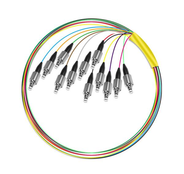 speed HXCOWO 12 Core G652D LSZH FC Fanout Bunchy Breakout Fiber Optic Pigtail for 4g Network