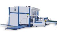 Litho Flute Laminator Laminating Machine Used Auto Flip Flop Pallet Stacker Machine For Corrugated Board