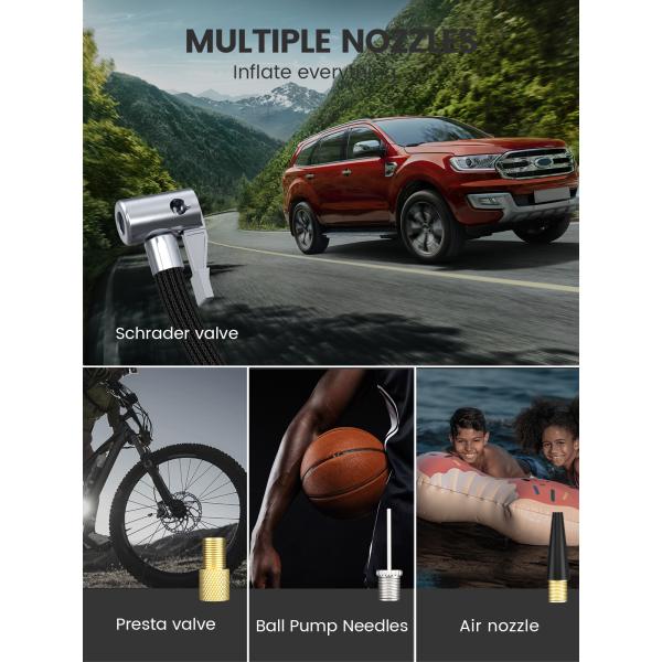 2022 A05 150PSI Rechargeable Electric Portable Tire Inflator for BMW Car and Bicycle