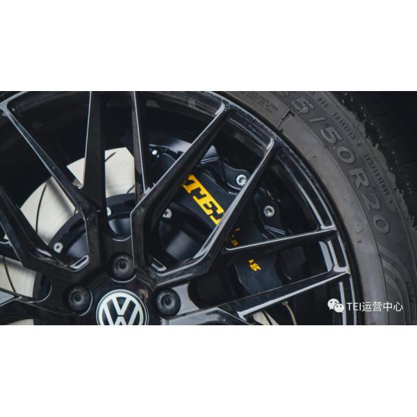 Передний большой тормозный комплект 6 поршневых калибров с 378x32 мм ротором BBK Автомобильная тормозная система для автомобиля Volkswagen ID.4 20 дюймового обода