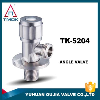 1/2*3/4 stainless steel angle valve male NPT thread control valve return flow water full port lead free chromed fitting