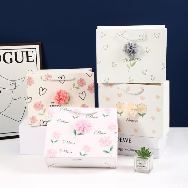 Blossom Delight 3D Single Flower Gift Bag Collection Premium Floral Packaging
