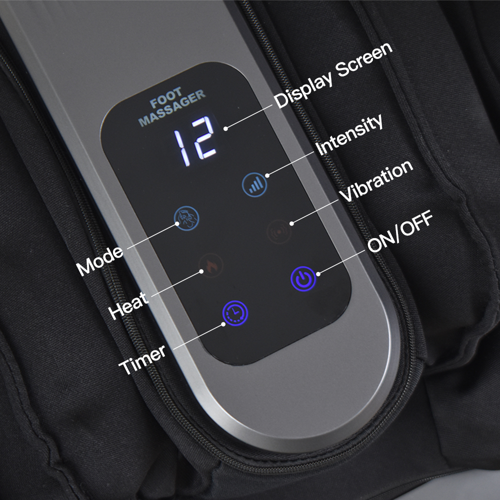 Portable Foot Massager Machine Shiatsu Vibration Electric Heated Foot Massager
