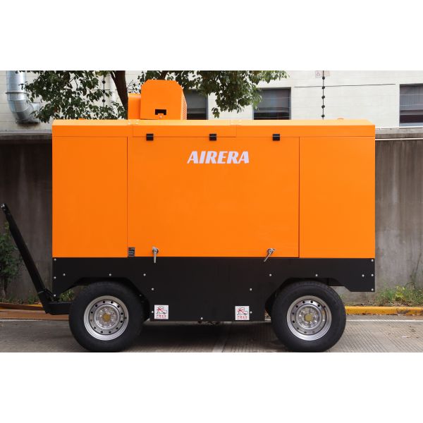 CALT-11/10K,350cfm-450cfm  Diesel Industrial Mobile screw Air Compressor 10 Bar CE TUV