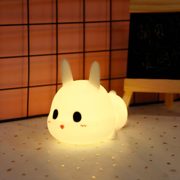 2023 Kids Gift Foldable Hanging Cute Baby Bunny Night Light para poupar espaço no quarto