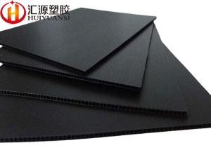 Waterproof Fire Retardant Black Corrugated Plastic Sheets