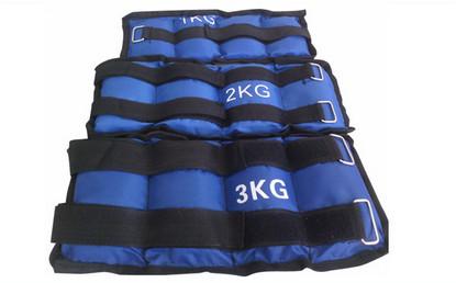 Wholesales Fitness 1kg 2kg 3kg 4kg 5kg 6kg blue red yellow Weighted Ankle and Wrist sandbag