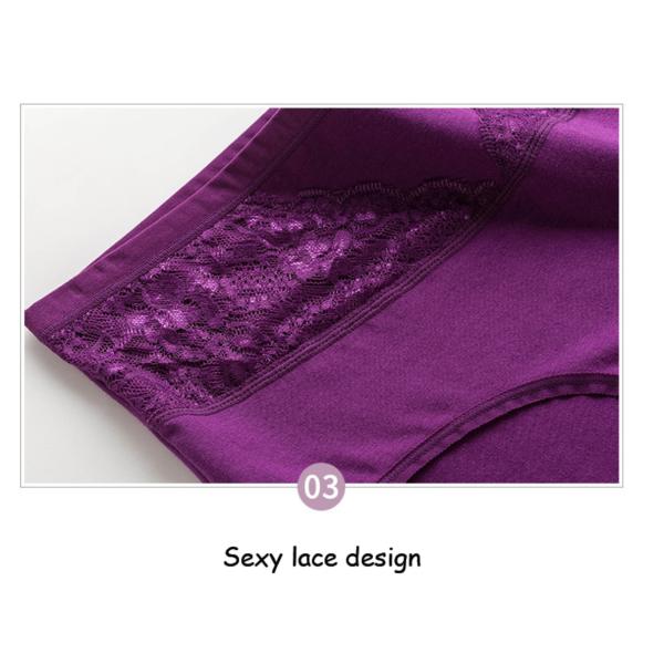 Хлопка талии нижнего белья женщин XL-4XL сводки высокого женские жирные плюс трусы шнурка размера для Средн-достигших возраста женщин