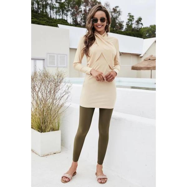 Супер эластичный мусульманский купальный костюм для женщин йога спорт и фитнес