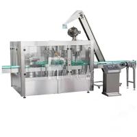 Garrafa de vidro 3 em 1 máquina de enchimento da cerveja e tampando de lavagem para a tração Ring Cap