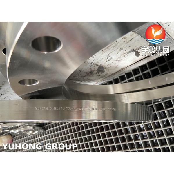 Фланец плиты нержавеющей стали DIN2576 ASTM A182 F304 выкованный фланцом