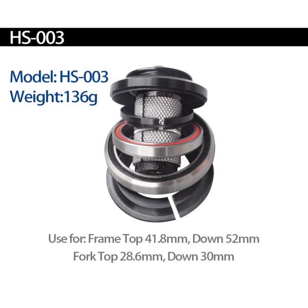 Шлемофон велосипеда горы нося прямую трубку головы подшипника конусности установил части цикла запасные