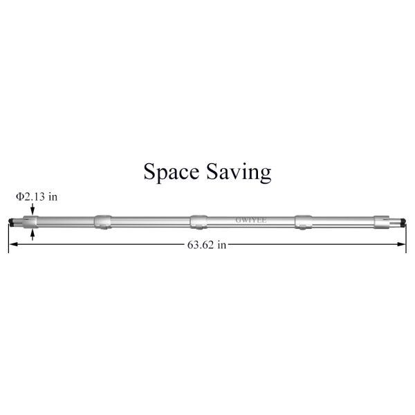 Aluminum Clothing Rack with 15 kg Load Capacity for Drying and Hanging Clothes