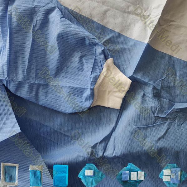 45g SMS усилило устранимую медицинскую мантию изоляции с полотенцем и обручем руки