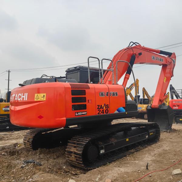 Hitachi ZX240 Used Excavtaors Middle Hydraulic Backhoe Secondhand Digger with 1.m³ Bucket  Capacity