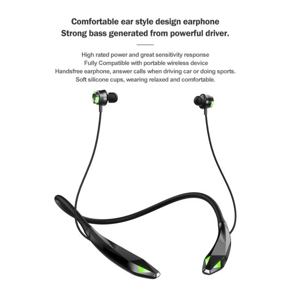 Wireless Neckband Bluetooth Headphones Long Playtime With Microphone JL 5.2 Earphones