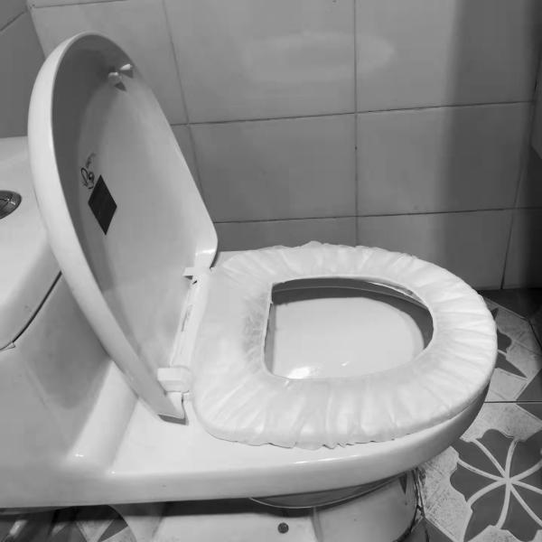 cubierta de asiento de inodoro no tejida disponible 35gsm para el viaje del hotel
