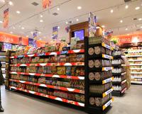 1.875mm Led Bar Bottle Display Racks Para Supermercado Loja de Varejo