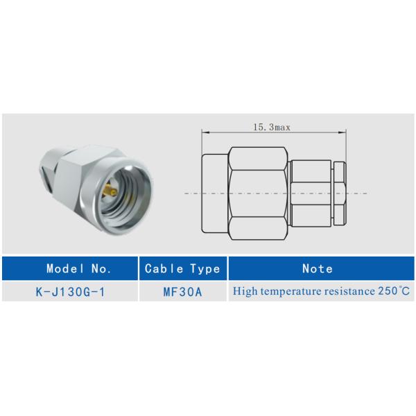 Male Stainless Steel Precision 2.92mm RF Connector MF30A Cable Coaxial Connectors SMK