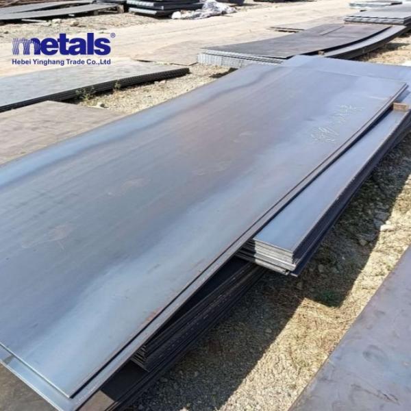 Plaque d'acier au carbone laminée à chaud pour la construction navale 6 mm 8 mm 9 mm 12 mm Surface noire Plaque de tôle d'acier pour navire