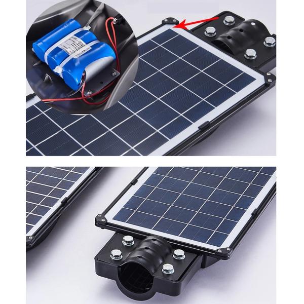 Customized Solar LED Street Light , Lithium Solar Street Light Wide Beam Angle 4500K