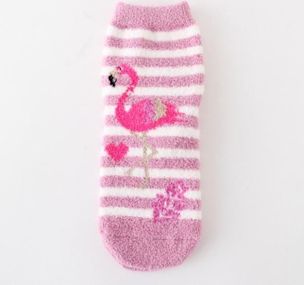 Animal Polyester Womens Warm Winter Socks Comfortable Soft Hand Feeling