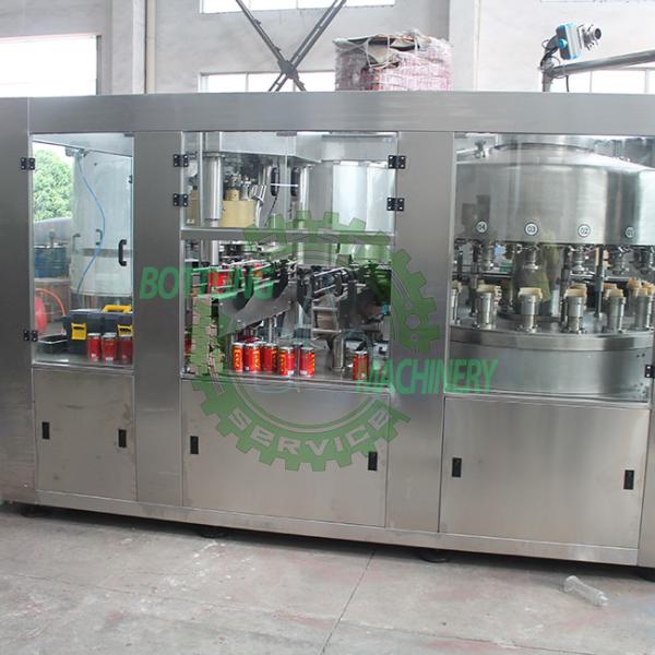 16-4 Normal Pressure Tea Energy Drink Tin Cans Filling Machine