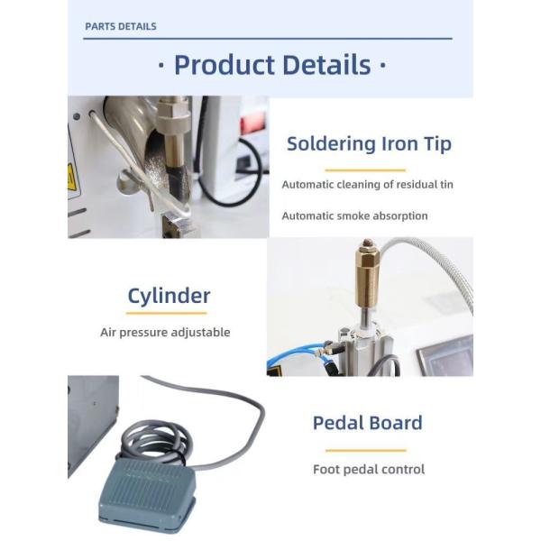 Semi Automatic Soldering Station Foot Operated for Electronic Components