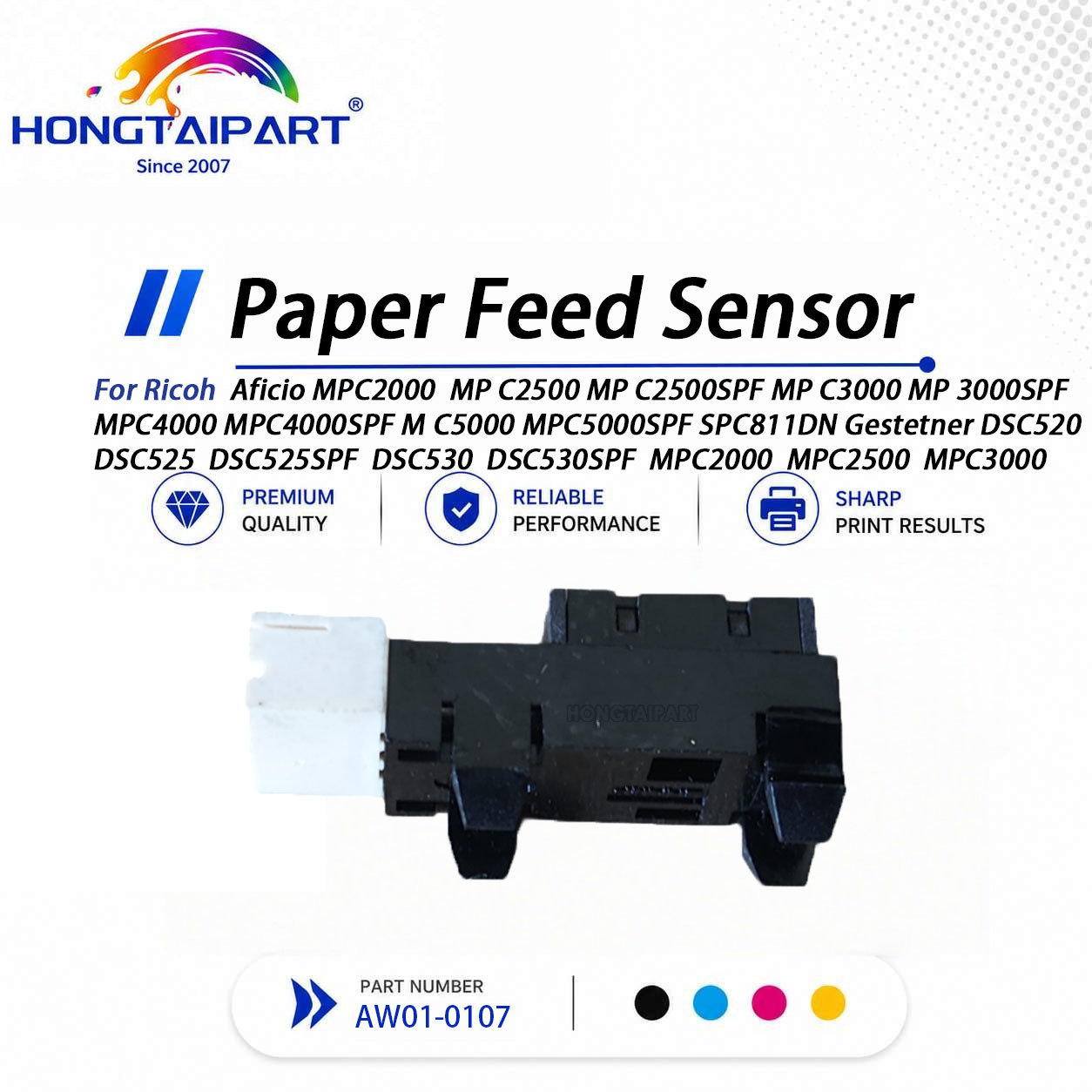 AW01-0107 Paper Feed Sensor Fit Ricoh MP C Series Multifunction Copier