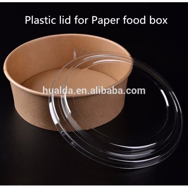 China cheap takeaway paper food bowl with plastic lid