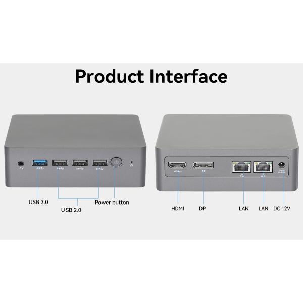 Двойной ALN DDR4 портативный персонализированный мини-PC с одним HDMI Dual Band WiFi и TF слотом